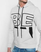 7 For All Mankind Men's Be On Pullover Hoodie Sweatshirt In Heather Grey