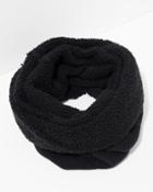 7 For All Mankind Donni Poodle Tube Scarf In Black