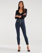 7 For All Mankind Women's B(air) High Waist Ankle Skinny In Fate Rinsed