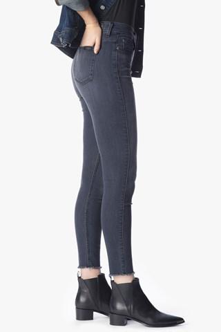 7 For All Mankind High Waist Ankle Skinny In Cobblestone Grey