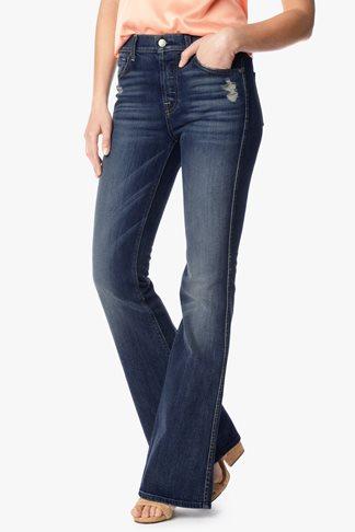 7 For All Mankind High Waist Vintage Bootcut In Grinded Vintage Indigo