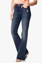 7 For All Mankind High Waist Vintage Bootcut In Grinded Vintage Indigo
