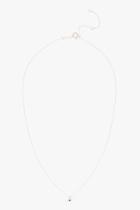 7 For All Mankind Evil Eye Chain Choker In Silver