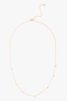 7 For All Mankind Spread Out Star Necklace In Gold