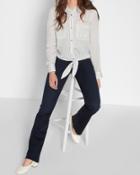 7 For All Mankind Women's B(air) Denim The Kimmie Bootcut In Blue Black River Thames