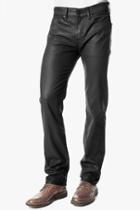 7 For All Mankind Slimmy Slim Straight In Coated Black