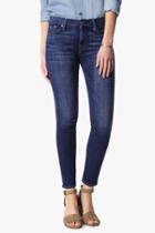 7 For All Mankind Ankle Skinny In Brilliant Broken Twill