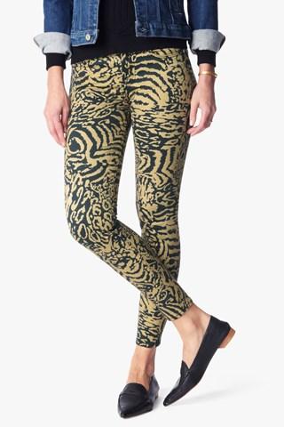 7 For All Mankind The Ankle Skinny In Oxford Floral