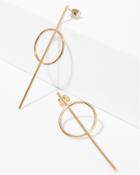 7 For All Mankind Wanderlust + Co Full Circle Earrings In Gold