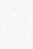 7 For All Mankind Opal Simple Necklace In Gold