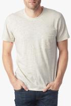 7 For All Mankind Short Sleeve Crewneck In Nep Natural