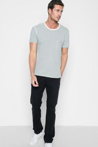 7 For All Mankind Total Twill The Straight With Clean Pocket In Deep Sea