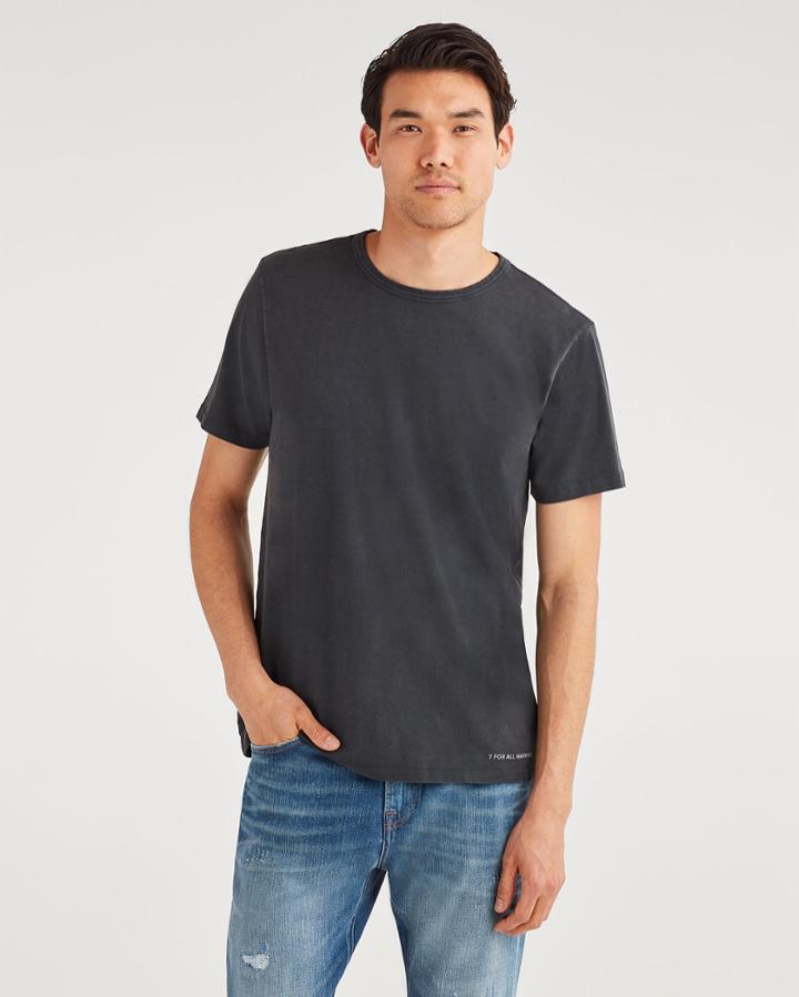 7 For All Mankind Men's Commons Tee In Vintage Black
