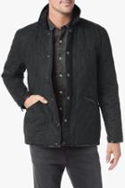 7 For All Mankind Quilted Barn Jacket In Blk