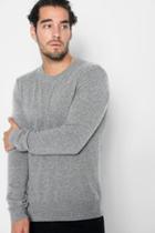 7 For All Mankind Cashmere Crewneck Sweater In Grey