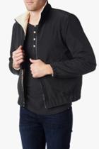 7 For All Mankind Nylon Sherpa Jacket In Black