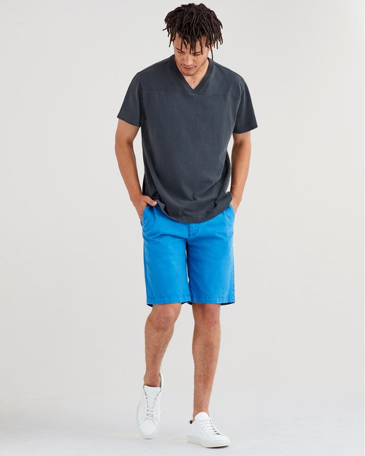7 For All Mankind Total Twill Chino Short In Cobalt