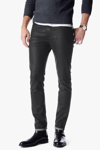 7 For All Mankind The Paxtyn Skinny In Coated Matte Black