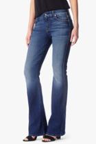 7 For All Mankind A Pocket Flare In Bright Indigo Stretch