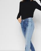 7 For All Mankind Women's Ankle Skinny With Shadow Seam And Studs In Madison Shadow