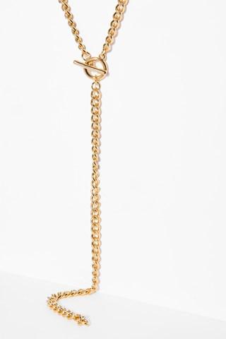7 For All Mankind Lane Necklace In Gold