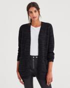 7 For All Mankind Cardigan Sweater In Dark Charcoal