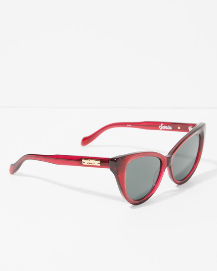 7 For All Mankind Sonix Kyoto Sunglasses In Crimson