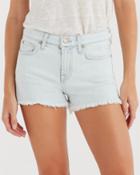 7 For All Mankind Cut Off Short In Cloud Bleach Out
