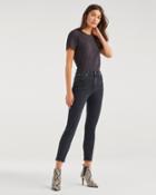 7 For All Mankind Women's Luxe Vintage High Waist Slim Jean In Moon Shadow