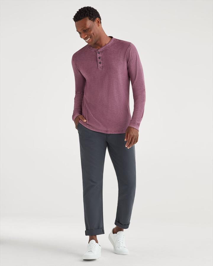 7 For All Mankind Men's The Sunset Slim Chino In Dark Grey