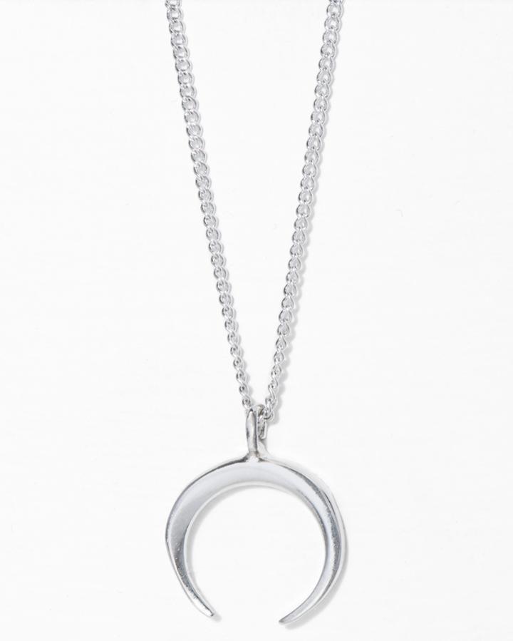 7 For All Mankind Five And Two Jolee Necklace In Silver