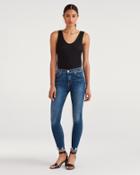 7 For All Mankind Women's High Waist Ankle Skinny In Classic Bungalow