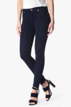 7 For All Mankind The Ankle Skinny In Midnight Blue Riche Sateen