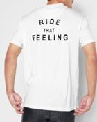 7 For All Mankind Men's Short Sleeve Ride That Feeling Tee In White