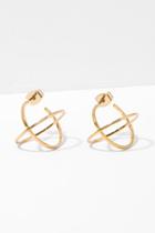 7 For All Mankind Titus Earrings In Gold