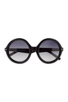 7 For All Mankind Round Sunglasses In Black