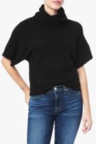 7 For All Mankind Cowl Neck Sweater In Black