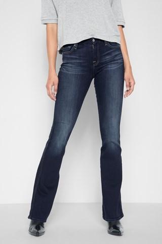 7 For All Mankind A Pocket Flare In Cypress Sanded Dark