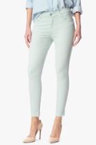 7 For All Mankind Slim Illusion Ankle Skinny With Released Hem In Sage Green