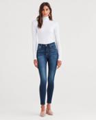 7 For All Mankind B(air) Authentic Denim High Waist Skinny In Fate