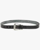 7 For All Mankind Women's Taos Leather Belt In Black