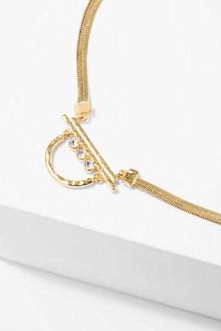 7 For All Mankind The 2 Bandits Glacier Necklace In Gold