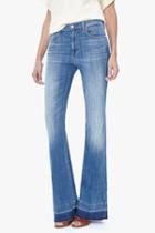 7 For All Mankind Tailorless Ginger Flare Leg Trouser With Released Hem In Bright Light Broken Twill (short Inseam)