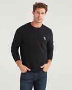 7 For All Mankind Men's Jeansman Cashmere Crewneck Sweater In Black