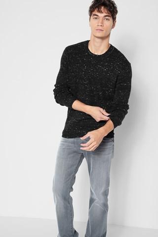 7 For All Mankind Nep Crewneck Sweater In Charcoal