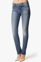 7 For All Mankind Slim Illusion Modern Straight In Dusty Vintage Blue
