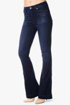 7 For All Mankind High Waist Wide Leg Trouser In Pristine Blue Black