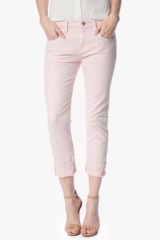 7 For All Mankind The Relaxed Skinny In Whisper Pink