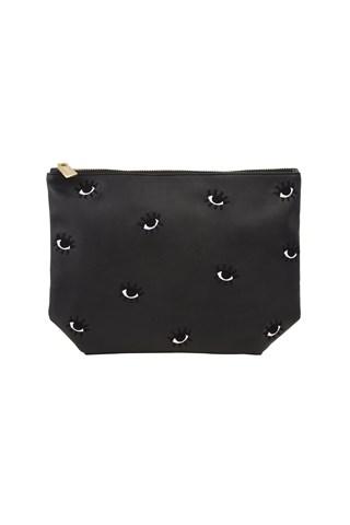 7 For All Mankind Sonix Evil Eye Pouch In Black