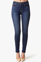 7 For All Mankind Mid Rise Skinny In Lovely Medium Blue